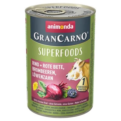 Animonda GranCarno Superfoods Adult 6 X 400 G - Imagen 2