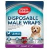 Simple Solution Pañal Desechable Para Perros Macho 1 Simple Solution Pañal Desechable Para Perros Macho -Productos Para Mascotas 265897 pla simplesolution disposable male wrap xsmall hs 01 2