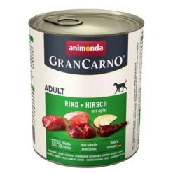 Animonda GranCarno Original Adult 6 X 800 G - Pack Mixto 23 Animonda GranCarno Original Adult 6 X 800 G - Pack Mixto -Productos Para Mascotas 27991 pla animonda grancarno rinduhirschapfel 800g 0