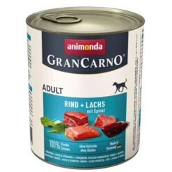 Animonda GranCarno Original Adult 6 X 800 G - Pack Mixto 20 Animonda GranCarno Original Adult 6 X 800 G - Pack Mixto -Productos Para Mascotas 27992 pla animonda grancarno rindlachsuspinat 800g 9
