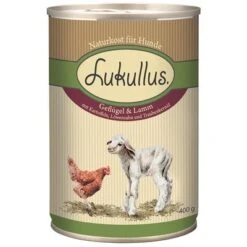 Pack Ahorro: Lukullus 24 X 400 G -Productos Para Mascotas 28053 pla lukullus gefluegel lamm 6 x 400 g 6