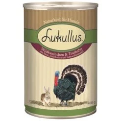Pack Ahorro: Lukullus 24 X 400 G -Productos Para Mascotas 28054 pla lukullus wildkaninchen truthahn 6 x 400 g 1