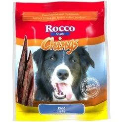 Megapack Rocco Chings Originals Láminas De Carne Para Perros 15 X 250 G -Productos Para Mascotas 32486 PLA Rocco Chings Rind semi Moist 120 g 3