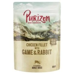 Purizon Adult 6 X 300 G Sin Cereales En Bolsitas Para Perros -Productos Para Mascotas 344197 pla megapack purizon pouch wild kaninchen 300g hs 01 3