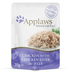 Applaws En Gelatina 16 X 70 G -Productos Para Mascotas 362096 pla applaws pouch in jelly huhn mit leber 70 g hs 1 1 4