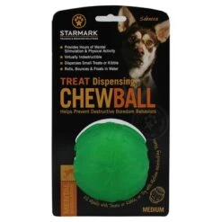 Starmark Pelota Portasnacks Para Perros -Productos Para Mascotas 388799 pla starmark treat dispensing chewball hs 01 9