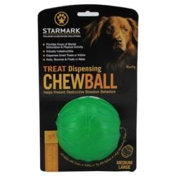 Starmark Pelota Portasnacks Para Perros -Productos Para Mascotas 388800 pla starmark treat dispensing chewball hs 01 4