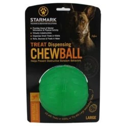 Starmark Pelota Portasnacks Para Perros -Productos Para Mascotas 388801 pla starmark treat dispensing chewball hs 01 9