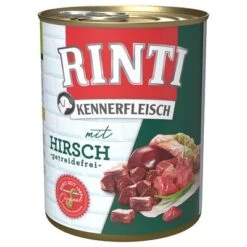 Rinti Kennerfleisch 6 X 800 G -Productos Para Mascotas 98832 pla bilder rinti kennerfleisch hirsch 800g hs 01 1