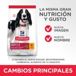 Hill's Science Plan Hill's Adult 1-6 Medium Science Plan Con Pollo -Productos Para Mascotas atf11 604354 key changes 5
