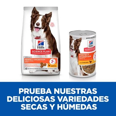 Hill's Science Plan Hill's Adult Perfect Digestion Science Plan Con Pollo Para Perros - Imagen 6