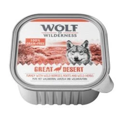 Pack Ahorro: Wolf Of Wilderness Adult 12 X 300 G -Productos Para Mascotas wow greatdesert 300gtray side 1000px 2